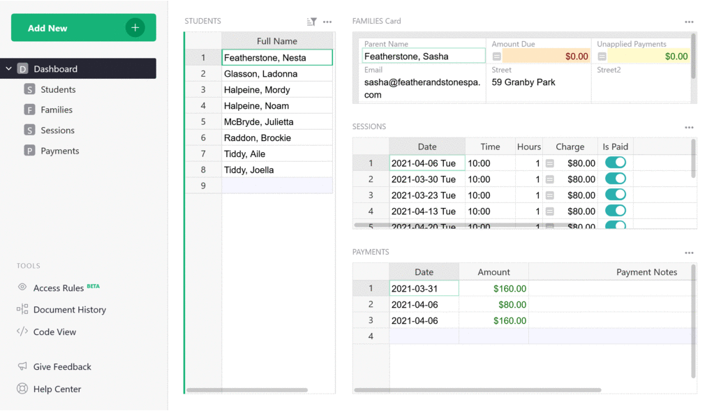 Vues du tuteur et de la famille