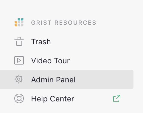 Admin Panel in tools