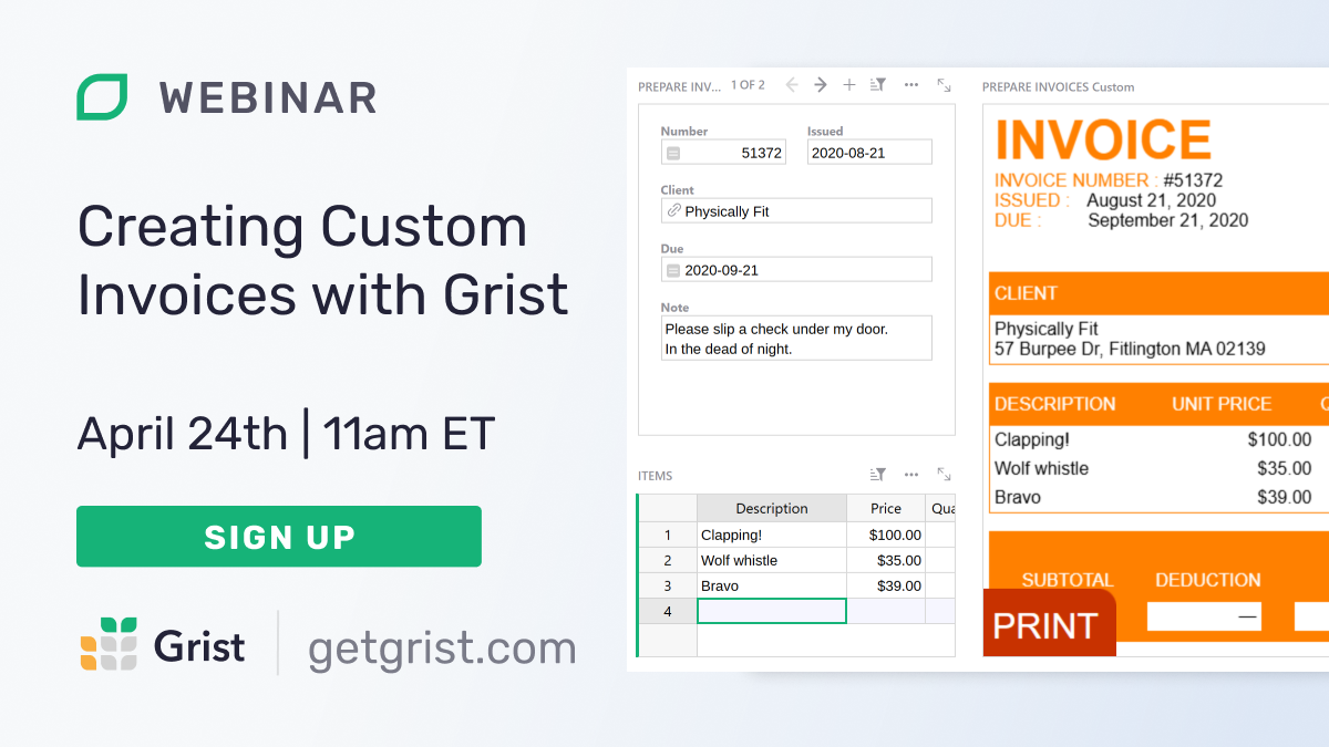 Creating Custom Invoices webinar