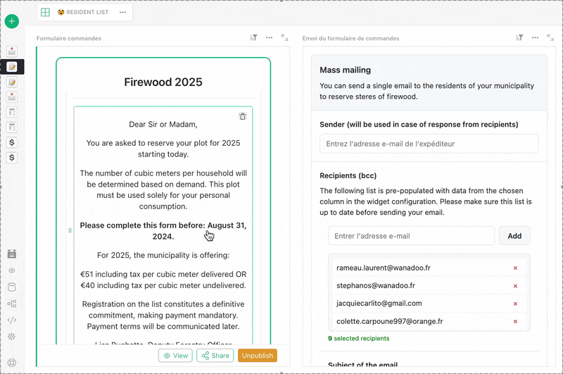 Orders and Invoice template