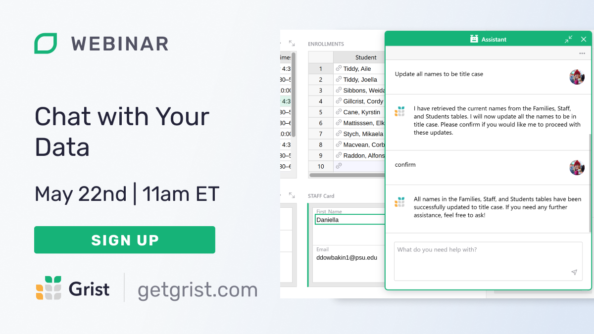 Chat with Your Data webinar