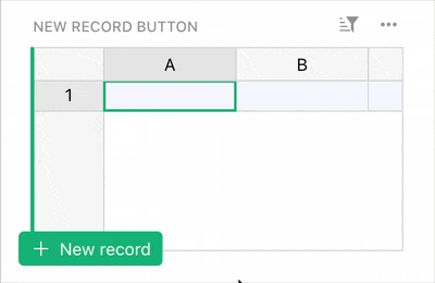 Add new record button